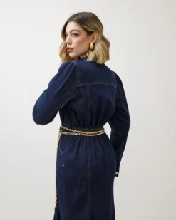 Abito lungo in denim – R7289