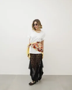 Abito lungo in pizzo con spalline – FK49slc