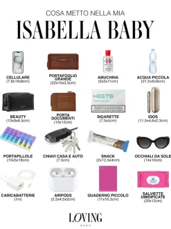 Baby ISABELLA borsa in pelle NERA – LOVING BAGS