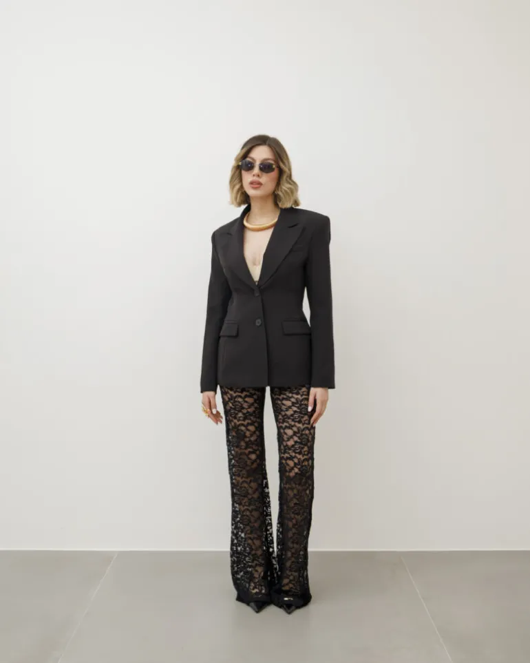 Blazer avvitato con baschina NERO – V2597slc