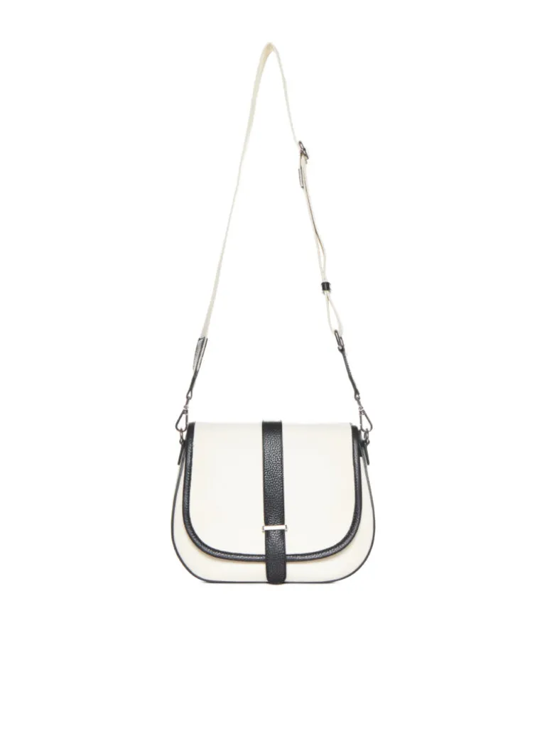Borsa in pelle AMBRA canvas nera – LOVINGBAGS