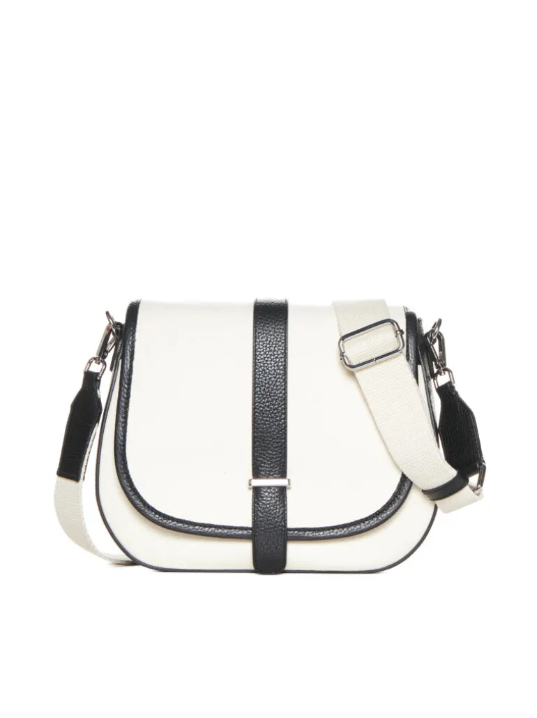 Borsa in pelle AMBRA canvas nera – LOVINGBAGS