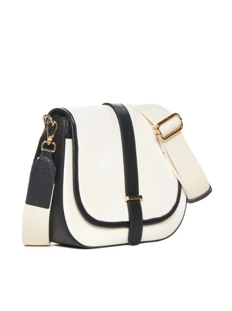 Borsa in pelle AMBRA canvas nera – LOVINGBAGS