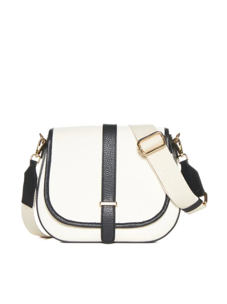 Borsa in pelle AMBRA canvas nera – LOVINGBAGS
