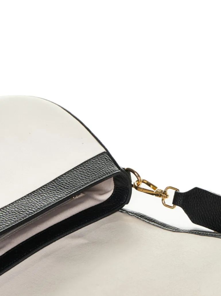 Borsa in pelle AMBRA canvas nera – LOVINGBAGS