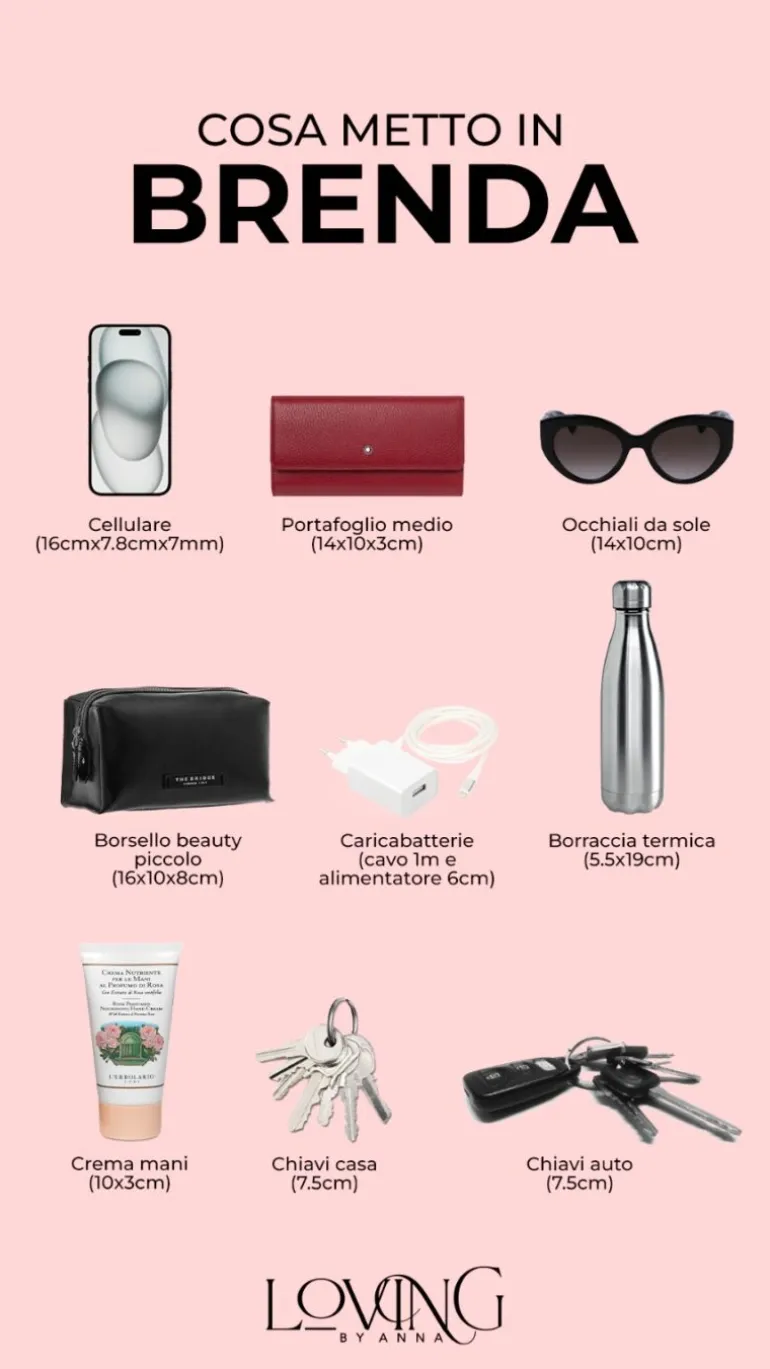 Borsa in pelle BRENDA nera – LOVING BAGS