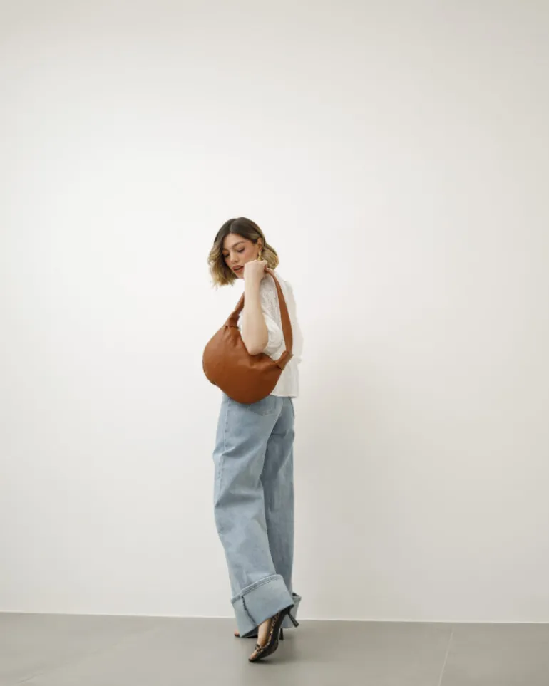 Borsa in pelle Cloe CUOIO – LOVING BAGS