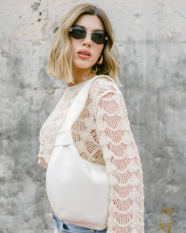Borsa in pelle Cloe LATTE – LOVING BAGS
