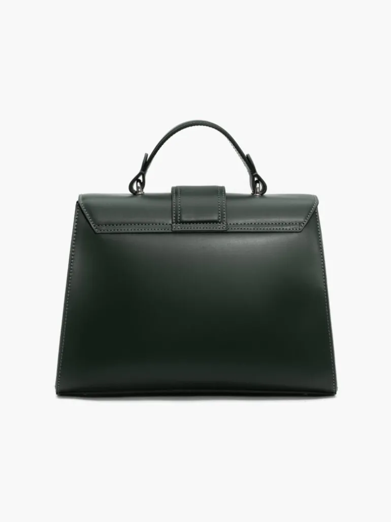 Borsa in pelle DIANA verde bosco argento – LOVING BAGS
