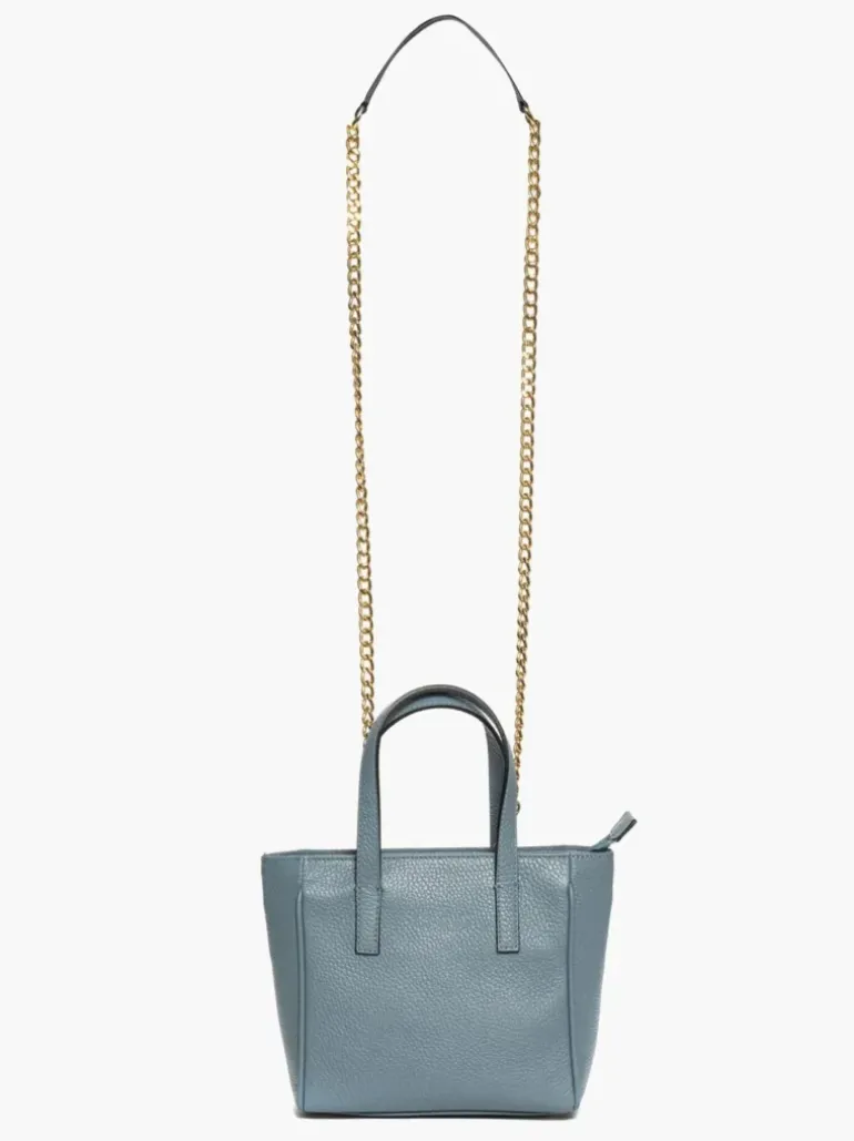 Borsa in pelle EVA azzurra – LOVING BAGS