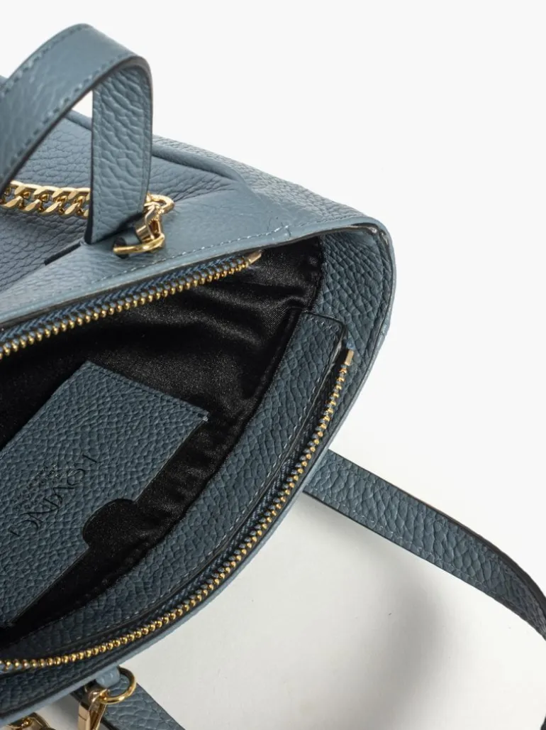 Borsa in pelle EVA azzurra – LOVING BAGS