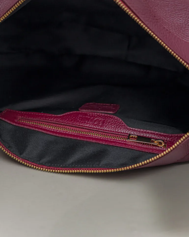 Borsa in pelle RACHEL bordeaux – LOVING BAGS