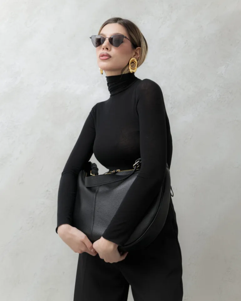 Borsa in pelle RACHEL nera – LOVING BAGS