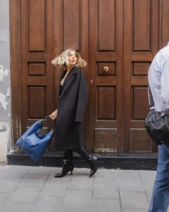 Borsa in pelle SIENNA blu – LOVING BAGS
