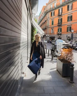 Borsa in pelle SIENNA blu – LOVING BAGS