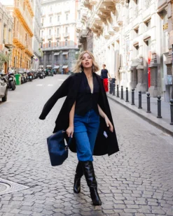 Borsa in pelle SIENNA blu – LOVING BAGS