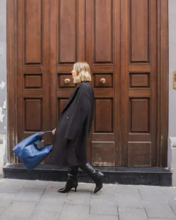 Borsa in pelle SIENNA blu – LOVING BAGS