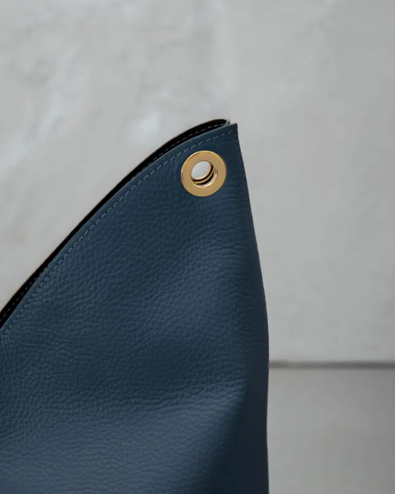 Borsa in pelle SIENNA blu – LOVING BAGS