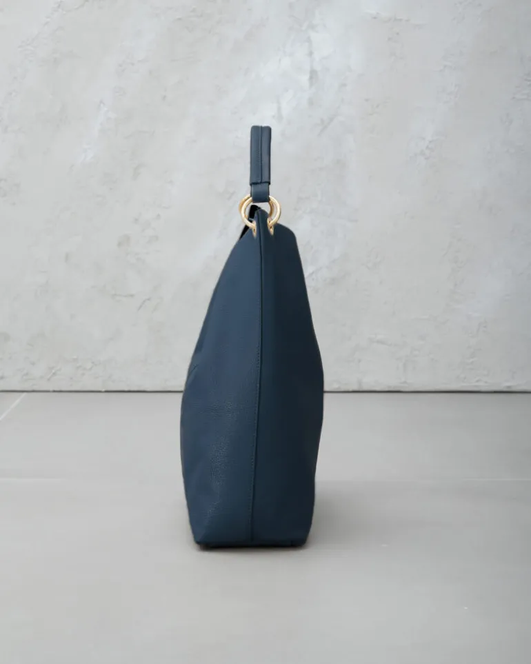 Borsa in pelle SIENNA blu – LOVING BAGS