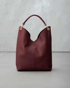 Borsa in pelle SIENNA bordeaux – LOVING BAGS