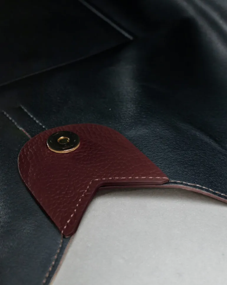 Borsa in pelle SIENNA bordeaux – LOVING BAGS
