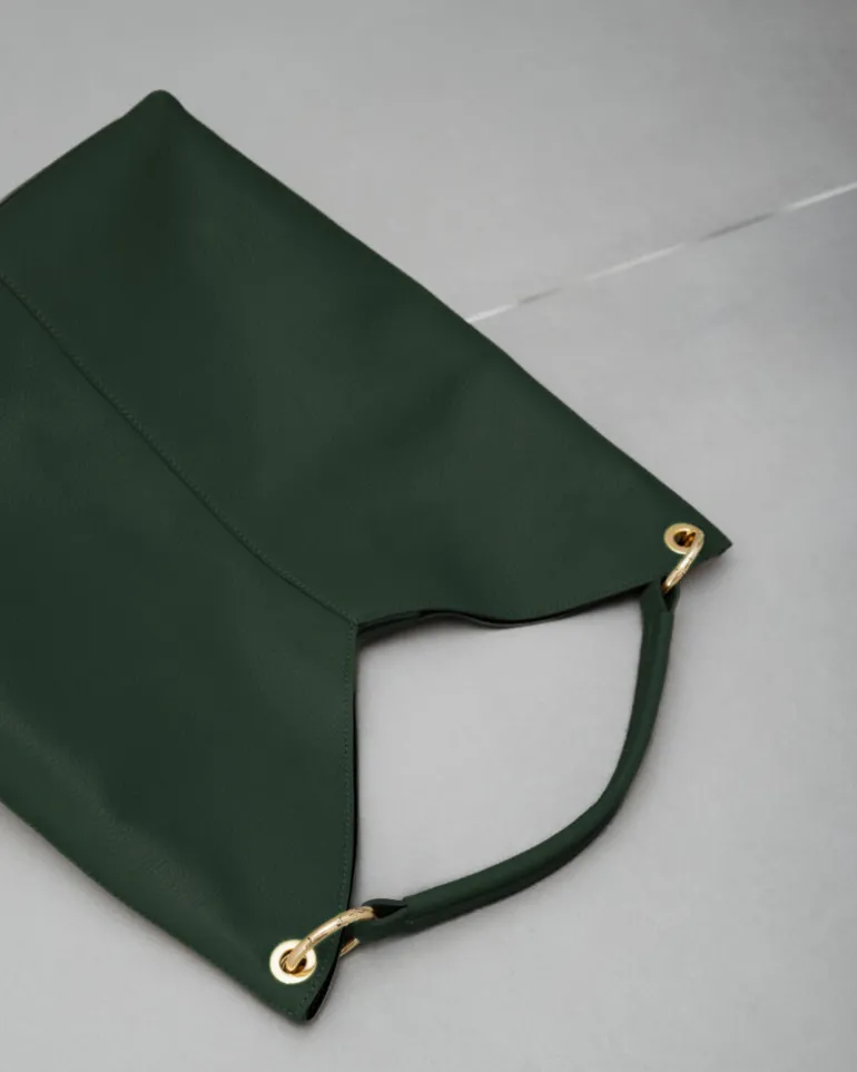 Borsa in pelle SIENNA verde – LOVING BAGS