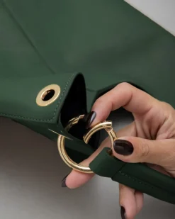 Borsa in pelle SIENNA verde – LOVING BAGS