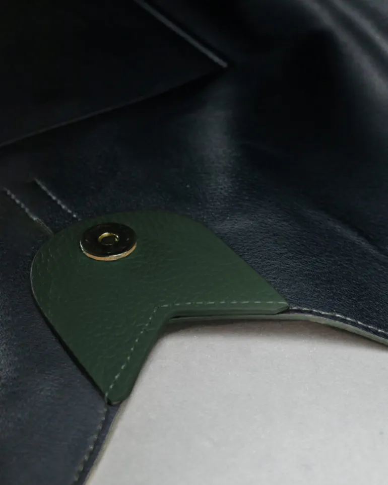 Borsa in pelle SIENNA verde – LOVING BAGS