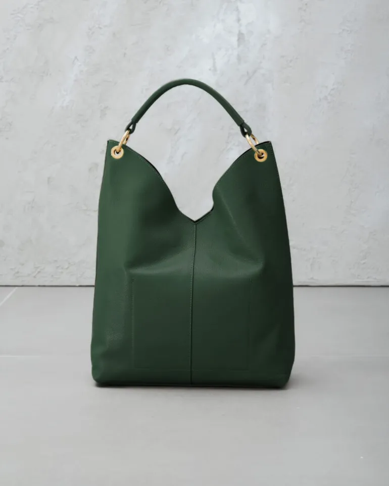 Borsa in pelle SIENNA verde – LOVING BAGS