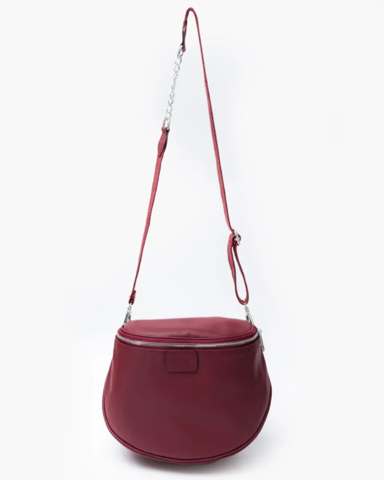 Borsa ISABELLA in pelle BORDEAUX – LOVING BAGS