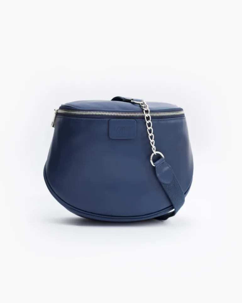 Borsa ISABELLA in pelle BLU NAVY – LOVING BAGS