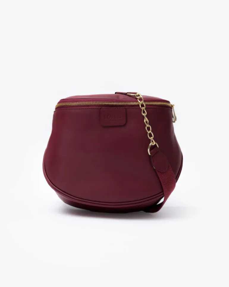 Borsa ISABELLA in pelle BORDEAUX – LOVING BAGS