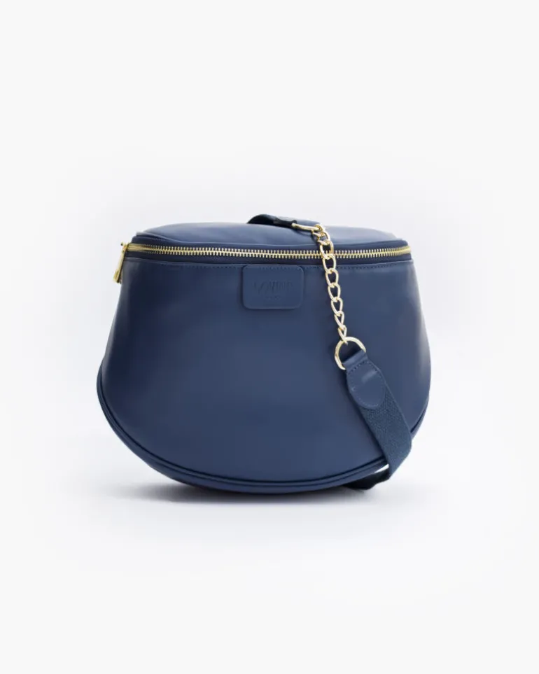 Borsa ISABELLA in pelle BLU NAVY – LOVING BAGS