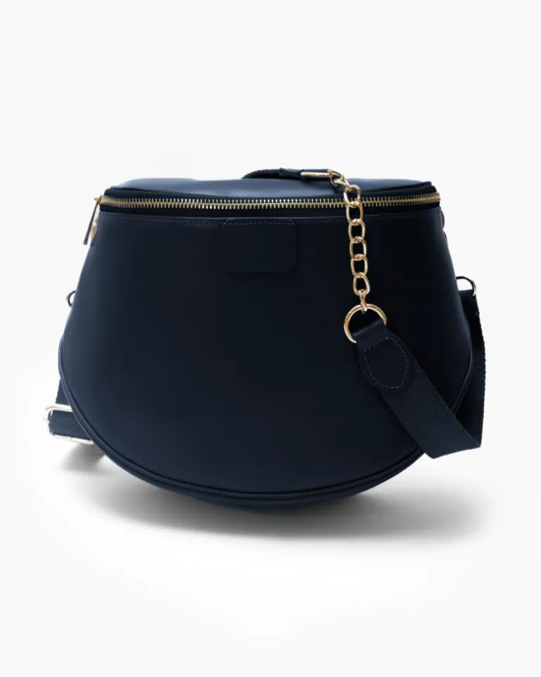 Borsa ISABELLA in pelle BLU NOTTE – LOVING BAGS