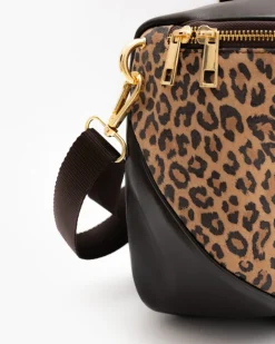 Borsa ISABELLA in pelle marrone ANIMALIER – LOVING BAGS