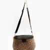 Borsa ISABELLA in pelle nera ANIMALIER – LOVING BAGS