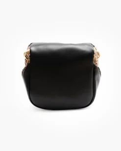 Borsa ISABELLA in pelle nera ANIMALIER – LOVING BAGS