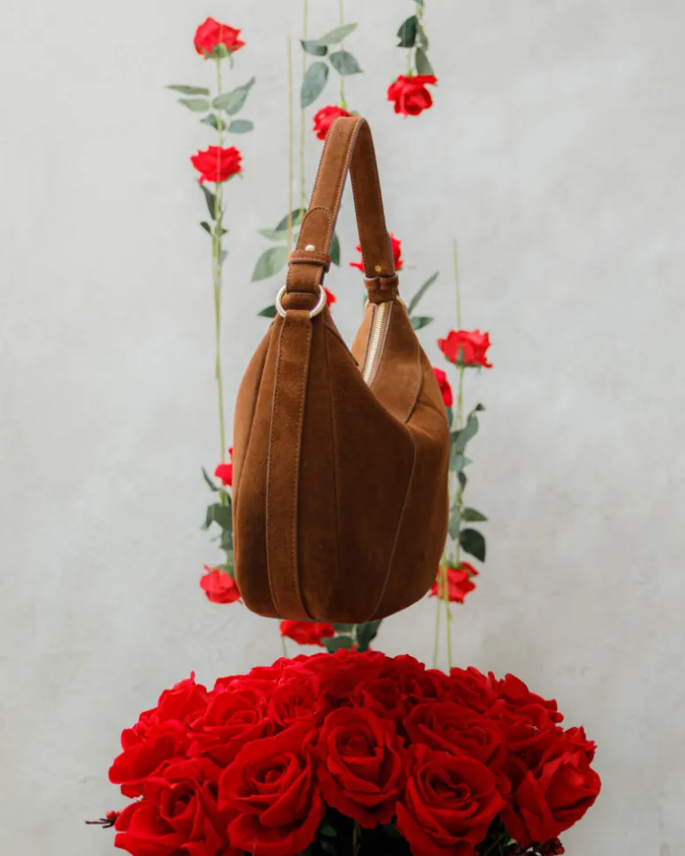 Borsa ROSE in camoscio – MARRONE