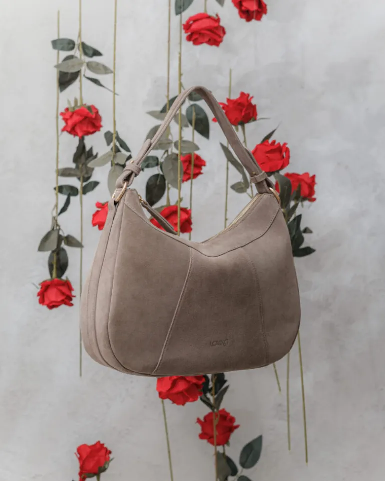 Borsa ROSE in camoscio – TORTORA