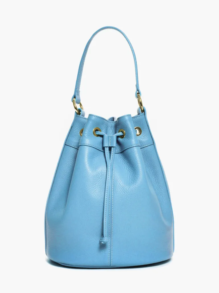 Borsa secchiello SOPHIA azzurra – LOVING BAGS