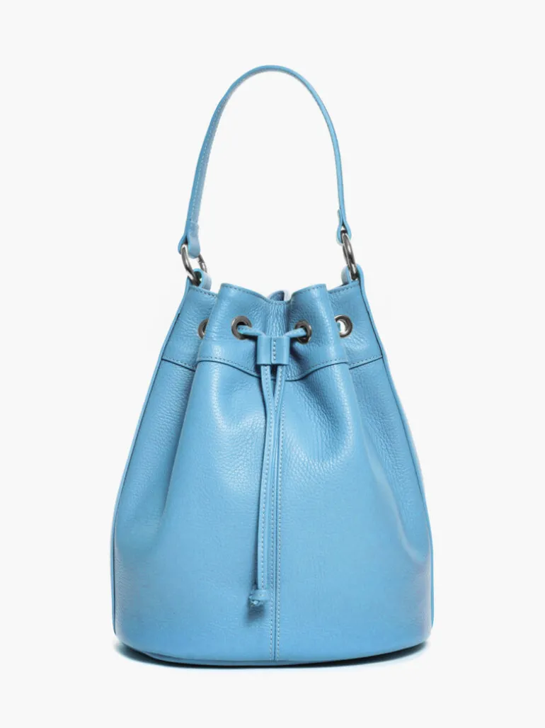 Borsa secchiello SOPHIA azzurra – LOVING BAGS