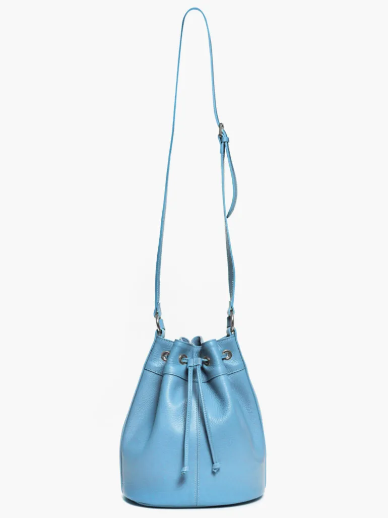 Borsa secchiello SOPHIA azzurra – LOVING BAGS
