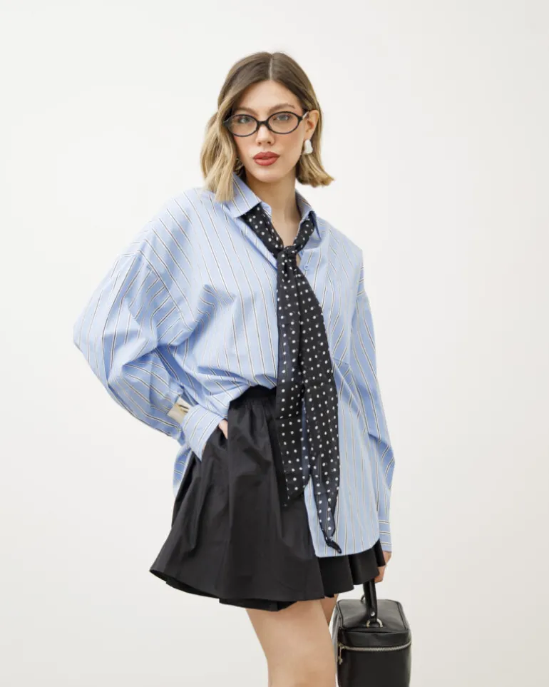 Camicia in cotone a righe – H7651