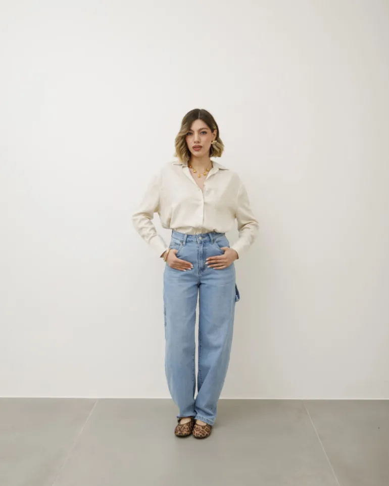 Camicia in misto lino – 13057