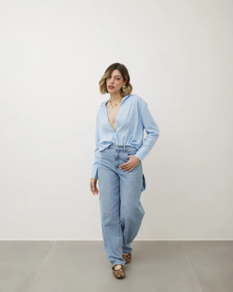 Camicia in misto lino – 13057