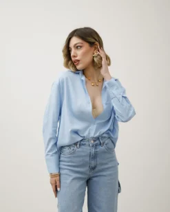 Camicia in misto lino – 13057