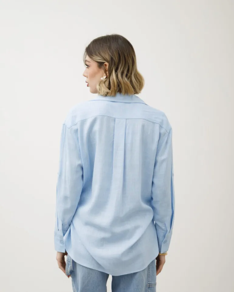 Camicia in misto lino – 13057