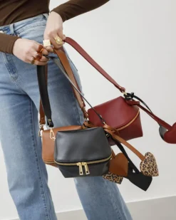 Charms in pelle con cuore ANIMALIER CUOIO – LOVING BAGS