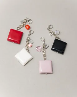Charms pendente quadrato ROSA- ABB113