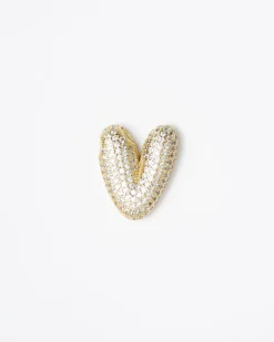 Ciondolo con lettera big con strass – SV099